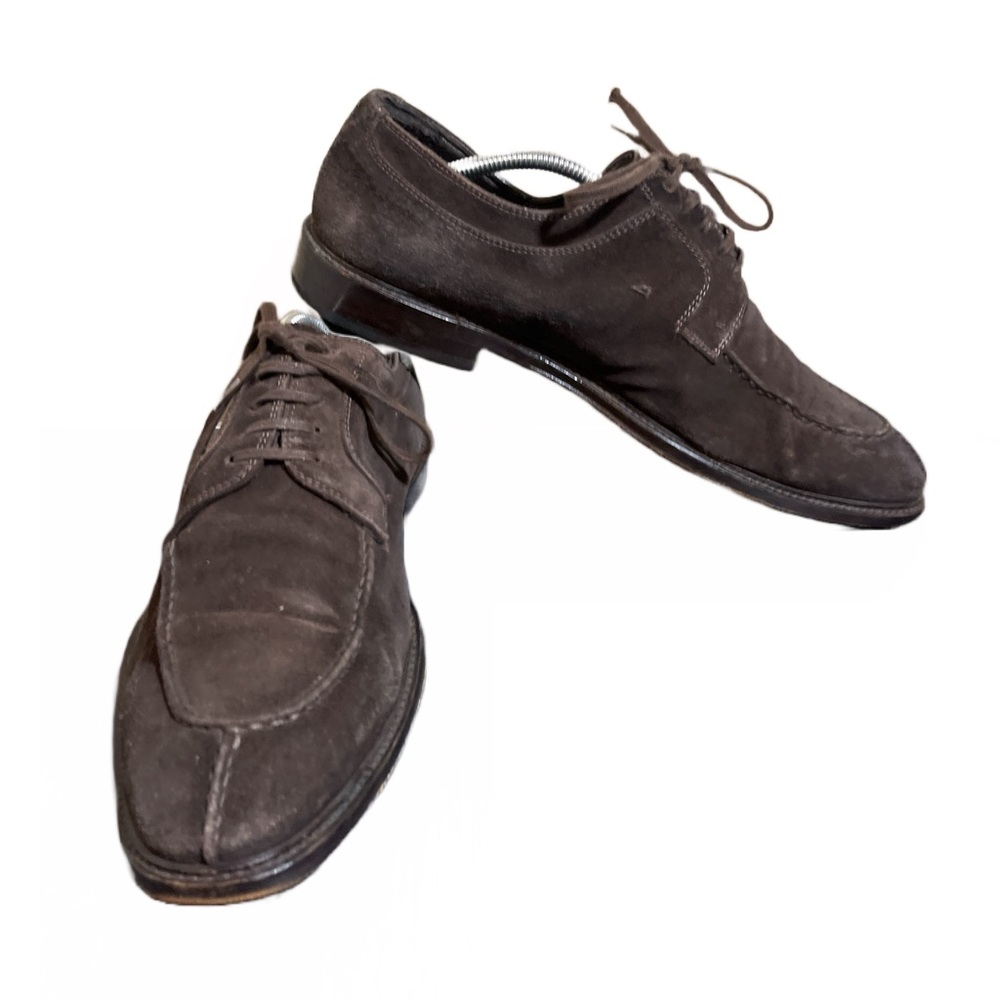 To Boot New York Adam Derrick ITALY Size 10 Brown Suede Lace-Up Oxford Shoes
